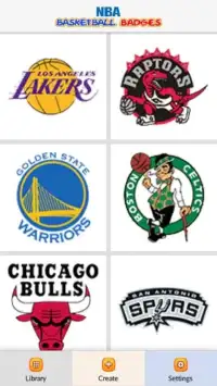 NBA Basketball Badges Color by Number - Pixel Art Screen Shot 0