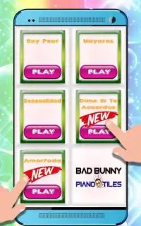 Bad Bunny Piano Tiles Screen Shot 3