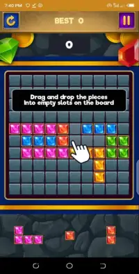 Jewels block puzzle game Screen Shot 3