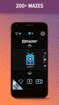 Amazer - 2d maze and labyrinth game Screen Shot 8