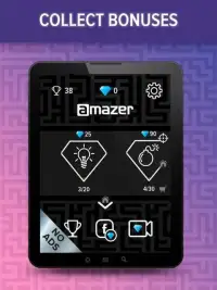 Amazer - 2d maze and labyrinth game Screen Shot 1