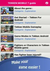 Tekken mobile guide 2018 Screen Shot 8