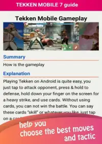 Tekken mobile guide 2018 Screen Shot 6