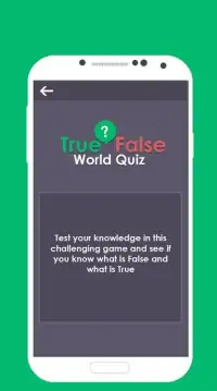 True or False - World Quiz Screen Shot 1