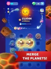 Merge Space Planets: Clicker & Idle Tycoon Games Screen Shot 5
