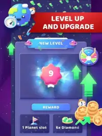 Merge Space Planets: Clicker & Idle Tycoon Games Screen Shot 1