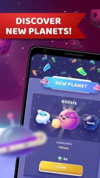 Merge Space Planets: Clicker & Idle Tycoon Games Screen Shot 11
