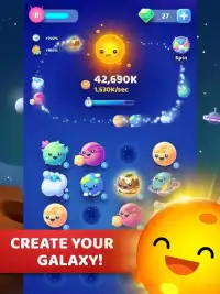 Merge Space Planets: Clicker & Idle Tycoon Games Screen Shot 6