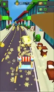 Subway Hello Squidward - Sponge Bob's 3D Run Screen Shot 1