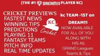dream11 ipl fantasy cricket & Kc Dream11 team news Screen Shot 4