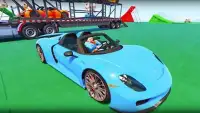 Impossible Super Heroes - Car Stunts Racing Games Screen Shot 3