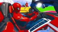 Impossible Super Heroes - Car Stunts Racing Games Screen Shot 1