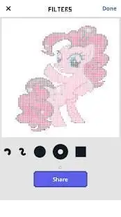 Pixel Art - Little Pony Coloring by Number Screen Shot 2