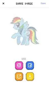 Pixel Art - Little Pony Coloring by Number Screen Shot 0