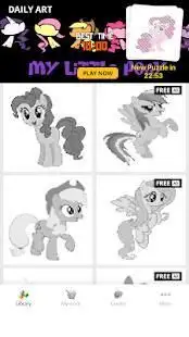 Pixel Art - Little Pony Coloring by Number Screen Shot 5