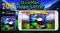 stickman soccer head Screen Shot 2