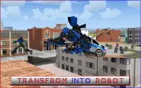 Police Robot Car Roof Stunts Screen Shot 7