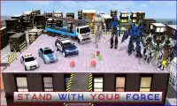 Police Robot Car Roof Stunts Screen Shot 14