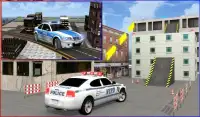 Police Robot Car Roof Stunts Screen Shot 0