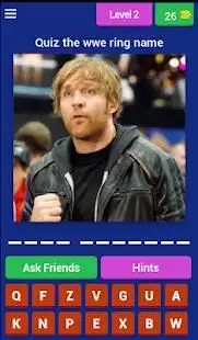 Quiz WWE ring name Screen Shot 9