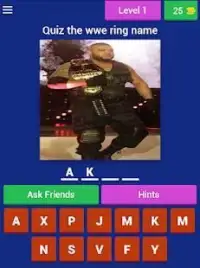 Quiz WWE ring name Screen Shot 3