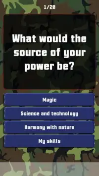 Which Super Hero character are you - Power Quiz Screen Shot 2