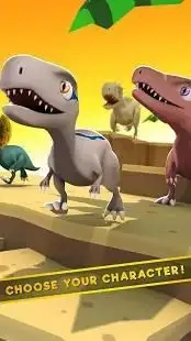 Jurassic Dino: Blue Raptor Trainer Race Game Screen Shot 3