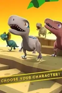 Jurassic Dino: Blue Raptor Trainer Race Game Screen Shot 19