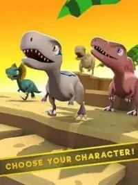 Jurassic Dino: Blue Raptor Trainer Race Game Screen Shot 10