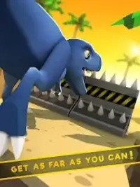 Jurassic Dino: Blue Raptor Trainer Race Game Screen Shot 13