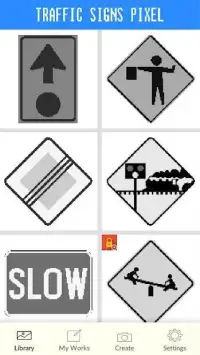 Traffic Signs Coloring By Number - Pixel Screen Shot 7