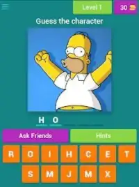 Simpsons characters quiz Screen Shot 6