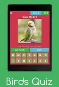 Birds Quiz : Guess The Birds Screen Shot 2