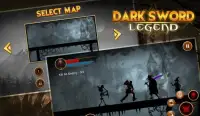 Dark Shadow Legend - Black Swordman Hero Fight Screen Shot 0