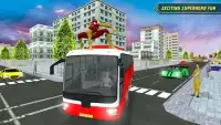 City Bus Driving: Superheroes Transport Simulator Screen Shot 10