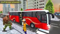 City Bus Driving: Superheroes Transport Simulator Screen Shot 14