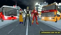 City Bus Driving: Superheroes Transport Simulator Screen Shot 3