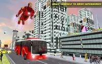 City Bus Driving: Superheroes Transport Simulator Screen Shot 9