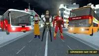 City Bus Driving: Superheroes Transport Simulator Screen Shot 13