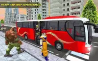 City Bus Driving: Superheroes Transport Simulator Screen Shot 5