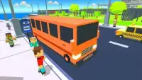 Coach Bus Driver Blocky Game Public Transport Sim Screen Shot 9