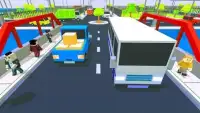 Coach Bus Driver Blocky Game Public Transport Sim Screen Shot 3
