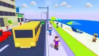 Coach Bus Driver Blocky Game Public Transport Sim Screen Shot 7