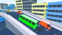 Coach Bus Driver Blocky Game Public Transport Sim Screen Shot 4