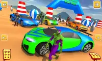 Superhero Car Racing & Car Stunts Screen Shot 8