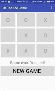 Tic Tac Toe Single Player Game : For Child Game Screen Shot 0