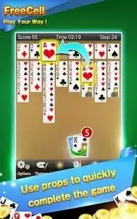 Solitaire - FreeCell Card Game Screen Shot 6