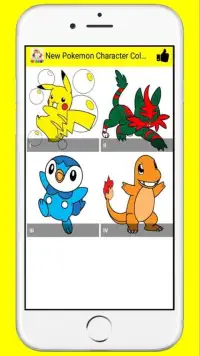Pokemon Character Coloring Book for Children Screen Shot 2