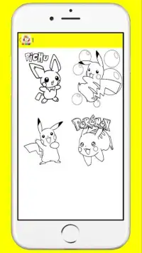 Pokemon Character Coloring Book for Children Screen Shot 1