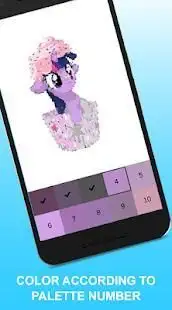 Pony Coloring By Number Screen Shot 1